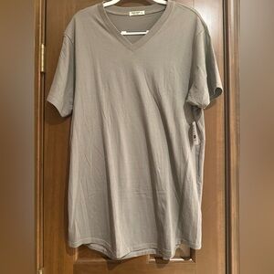 Sewn West Men's Gray V-Neck T-Shirt XL NWT